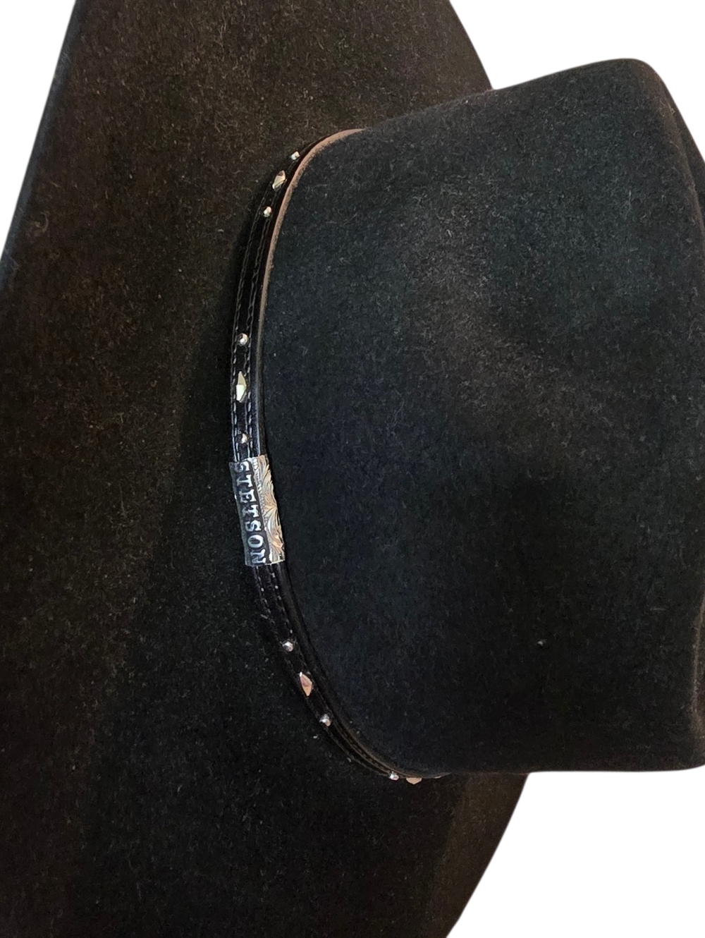 STETSON THE GUN CLUB 5x Black Felt Cowboy Hat Cowgirl Hat 6 7/8 Western Dune - Picture 1 of 6